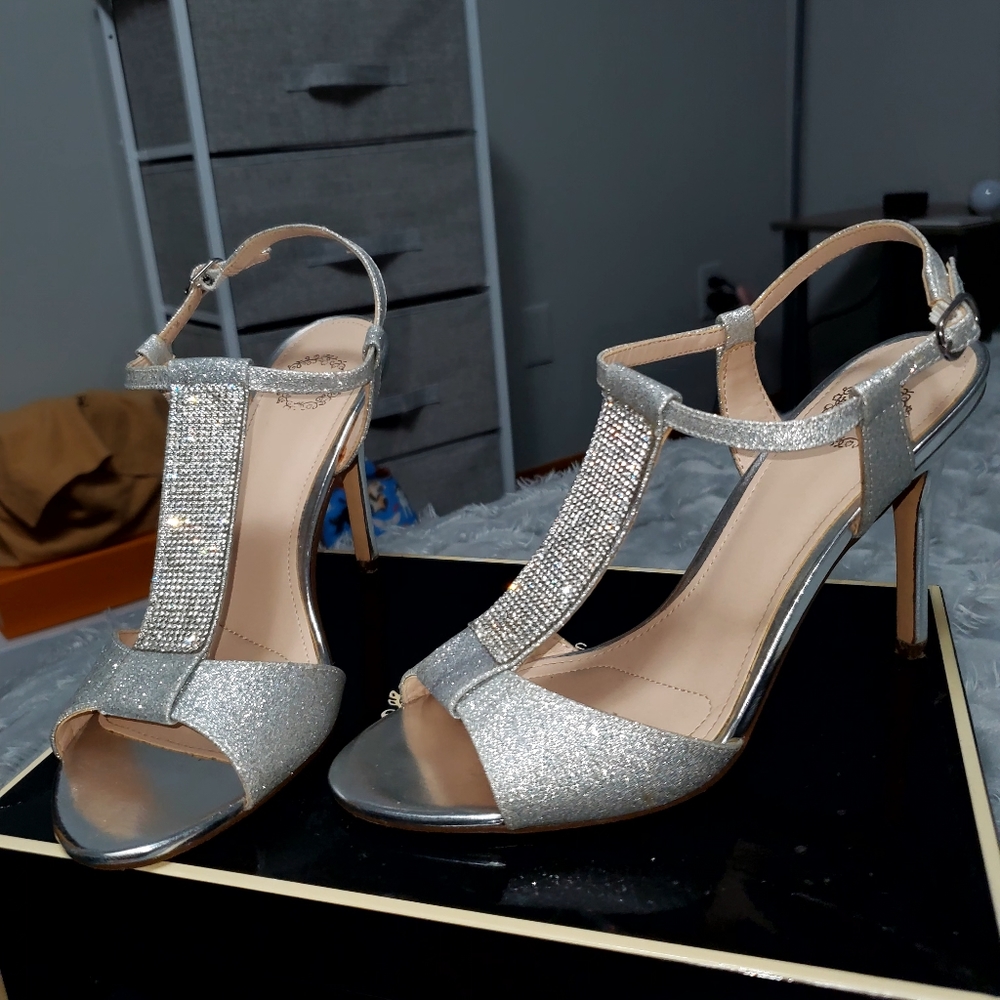 Silver Diamond heels